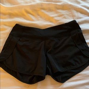 Lululemon black shorts, size 6